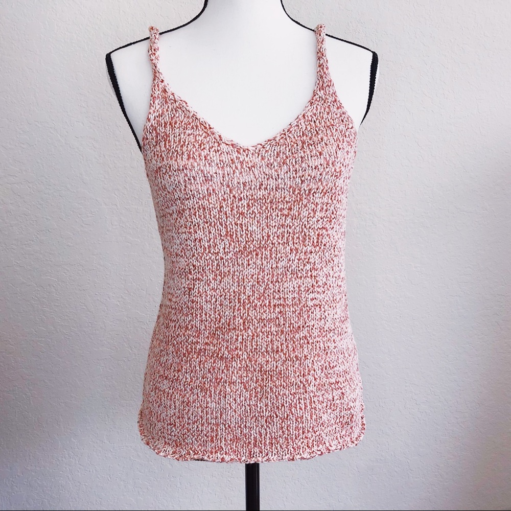 Boho knit tank top blush Harper Heritage